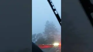 Foggy Evening Mountain Drive through the Santa Cruz, California Mountains at Twilight #shorts