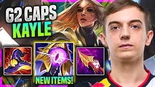 CAPS PICKS KAYLE WITH NEW ITEM RIFTMAKER! - G2 Caps Plays Kayle MID vs Lucian! | Preseason 11