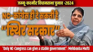 'Only NC-Congress can give a stable government': Mehbooba Mufti congratulates