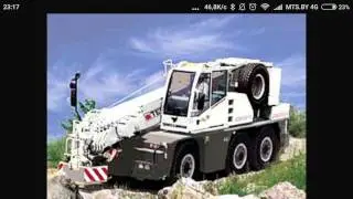 автомобильный кран терекс [ truck crane Terex ] photo-collage