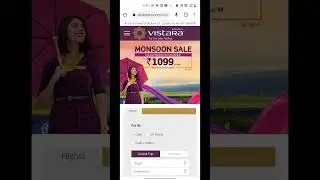 Vistara Monsoon Sale Tickets at 1029/ Only VOW 🔥🔥🔥#Shorts