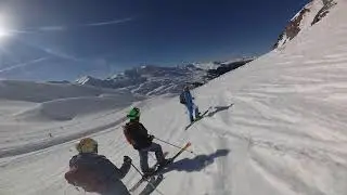 St Anton, offpiste over piste 85