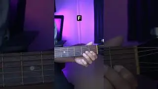 Belajar Chord F Pada Gitar #shorts