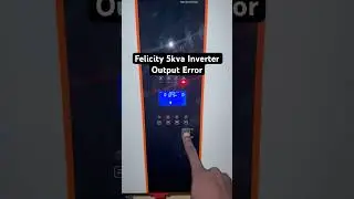 Felicity Inverter Error 24 Resulting From Lightning Strike. #inverter #inverterrepair #shorts #error