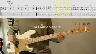 Anyone can learn easily! I can not recommend it enough.│U2 - With Or Without You│BASS TAB