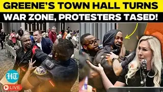 Live | Disturbing Footage From Marjorie Taylor Greene Town Hall | Protesters Tased, Screams Erupt