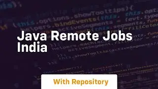 java remote jobs india