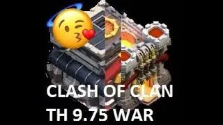 CLASH OF CLAN 3 STAR ON TH9.75 WAR BASE BOWITCH ATTACK || BY CLASH OF CLAN WAR BASE 2017