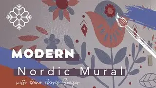 Modern Nordic Mural Tutorial
