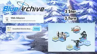 Blue Archive Global - Story Stage Normal 19-1 (3 Star & 3 Turn Clear)