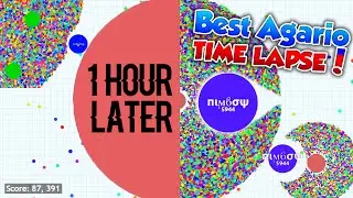 BEST AGARIO TIME LAPSE YOU HAVE EVER SEEN!!! Biggest mother cell in agario. World Record!?!