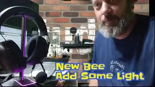 New bee RGB Desk Gaming Headset Stand with 7 Light Modes Unboxing and first reaction