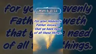 Daily Bible Verse: Matthew 6:31-33