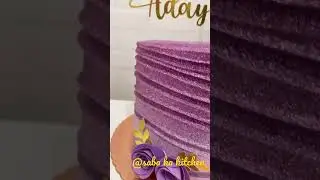 #Short Purple💜💜 Glitter ✨#Wave  cake degins#purple Roses#Easy ways#2022