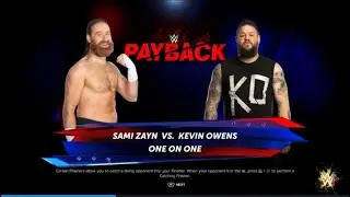 Sami Zayn vs Kevin Owens WWE Full Match WWE2K24