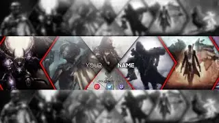 SPEEDART | Gaming YouTube Banner Template | GIMP