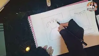 رسمة التوازن الاشعاعي والبؤري مادة الاناقة والازياء ست انسام العنبكي سمسم
