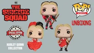 Harley Quinn Funko Pop Vinyl DC The Suicide Squad Body Suit, With Dress & Curtsying Exclusive
