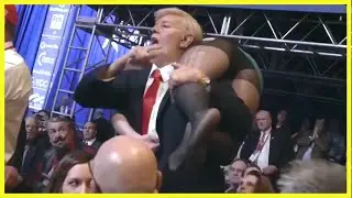 Borat dressed as Donald Trump Trolls Mike Pence at CPAC (Borat Subsequent Movie Film)