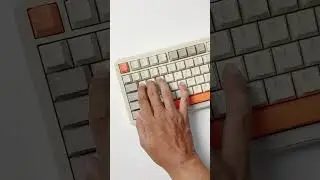 AJAZZ AK820 MAX RETRO GRAY BEIGE ORANGE #ajazz #keyboardgaming #gamingkeyboard #ajazzkeyboard