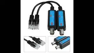 Passive IP Extender-  How to connect IP camera with BNC cable.