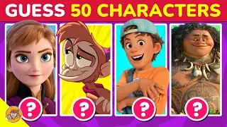 DISNEY QUIZ: Guess The DISNEY CHARACTER By Their Picture (50 Disney Characters) - AHB Quiz Trivia