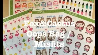 Etsy Planner Sticker Unboxing/Haul - FoxandCactus oopsies/misfits/seconds/oops bag