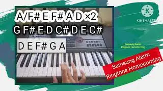Morning Alarm Ringtone Easy Piano Tutorial | Samsung Homecoming Ringtone Earrape Easy Piano Tutorial