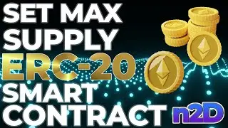 Установите максимальное количество токенов ERC-20 и количество предварительных поставок в смарт-контракте !!!