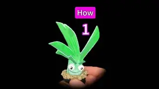Tutorial Part 1 ：Paper Sunshine leeks from Plants vs. Zombies