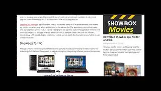 Showbox for PC, Windows10,8,7