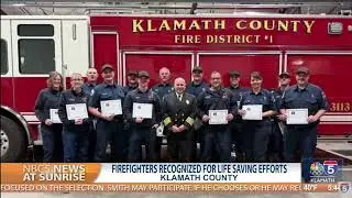 Klamath County firefighters recognized for life saving efforts