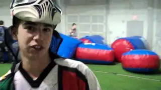 Picking up reballs at NH indoor paintball