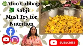 Cabbage Aloo Sabji 🥬🥔 | Simple Ghar-Style Veg Recipe | Comfort Food Vibes