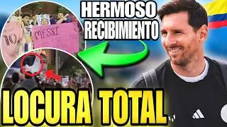 🚨 LOCURA por MESSI en COLOMBIA 🤩 BRUTAL recibimiento por HINCHAS COLOMBIANOS y gran GESTO de LEO 💥