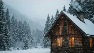 Winter Cabin Snowfall Sounds | 30 Minutes of Cozy ASMR Ambience for Sleep & Relaxation