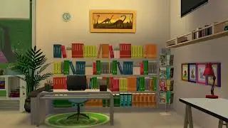 Dream Children's Library Space on Sims 4