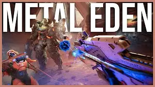 Metal Eden IMPRESIONES | Mezcla de MARATHON, DOOM y Ghostrunner