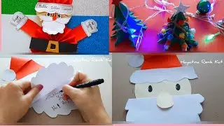 Yılbaşı Hediye Yapımları🎅🌲Origami Çam Ağacı Yapımı🌲Noel Baba Kart Yapımları 🎅🎅🎅