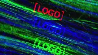 TV Distortion Glitch Logo After Effects Templates