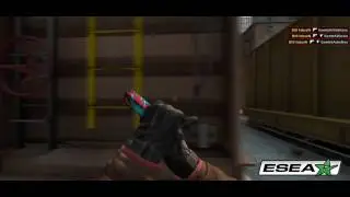 ESEA Premier CS: GO Highlight - BIG tabseN Glock Ace vs Gambit with Quad Headshots on de_train
