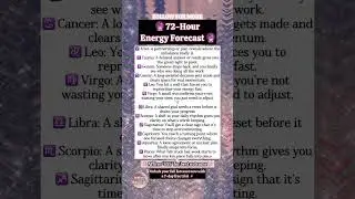 ⚡ 72-Hour Energy Forecast: This Shift Changes Everything 🪶 #dailyhoroscope