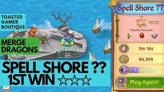 Merge Dragons Spell Shore ?? &bull; Secret Level #2 : Purple Star & 3 Stars On 1st Win ☆☆☆