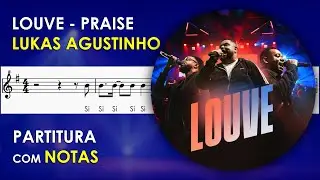 Louve (Praise) | Partitura com Notas para Flauta Doce, Violino | Lukas Agustinho | Elevation Worship