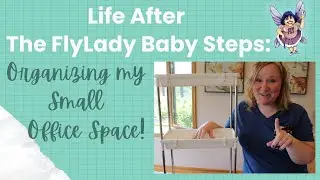 Decluttering & organizing my office space | Lifewit Storage Rolling Cart | FlyLady decluttering