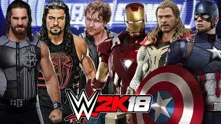 THE SHIELD vs THE AVENGERS | WWE 2K18 Gameplay