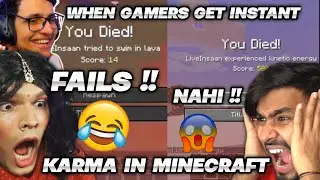 When Gamers Get Instant Karma In Minecraft !! 🤣 🤧 @triggeredinsaan @GamerFleet