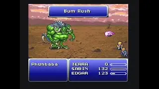 SNES Final Fantasy III/VI - NMLLG (69) Boss Phunbaba (Battle 3+4)