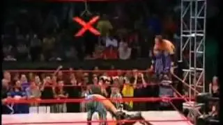 Geneation Me - Front Slam/Diving Senton Bomb + Jumping Legdrop