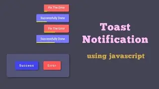 toast notification using javascript